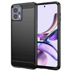 Husa Motorola Moto G13 Techsuit Carbon Silicone, negru
