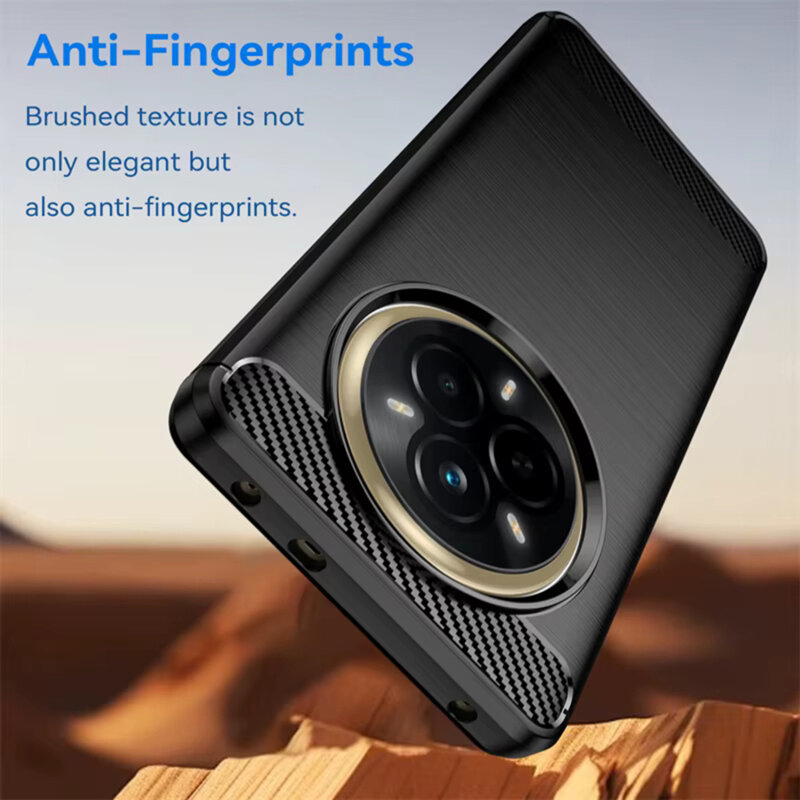 Husa Realme 14 Pro Techsuit Carbon Silicone, negru