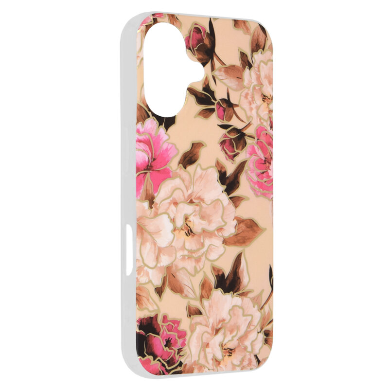 Husa iPhone 16 Plus Techsuit Marble, Mary Berry Nude