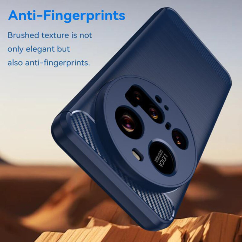 Husa Xiaomi 15 Ultra Techsuit Carbon Silicone, albastru