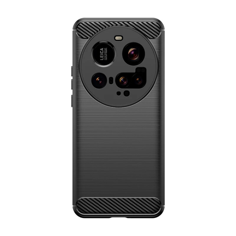 Husa Xiaomi 15 Ultra Techsuit Carbon Silicone, negru