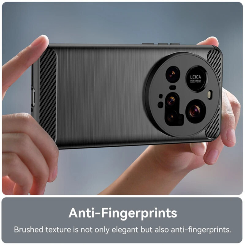 Husa Xiaomi 15 Ultra Techsuit Carbon Silicone, negru