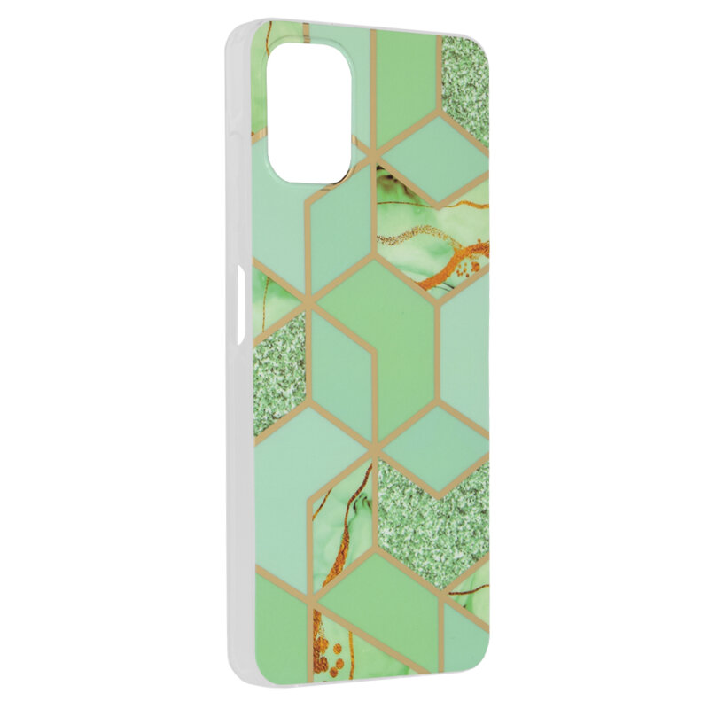 Husa Samsung Galaxy A06 Techsuit Marble, Green Hex