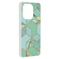 Husa Xiaomi Redmi Note 13 4G Techsuit Marble, Green Hex