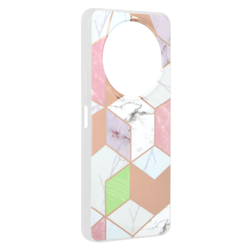 Husa Xiaomi Redmi A3x Techsuit Marble, Purple Hex