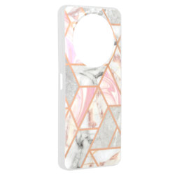 Husa Xiaomi Redmi A3x Techsuit Marble, Pink Hex