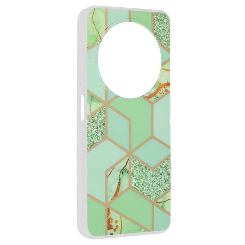 Husa Xiaomi Redmi 14C Techsuit Marble, Green Hex
