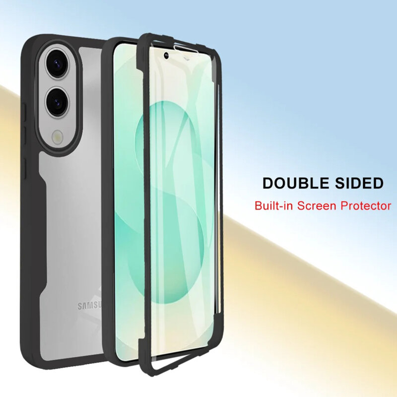 Husa 360° Samsung Galaxy S25 Edge Techsuit ColorVerse, negru