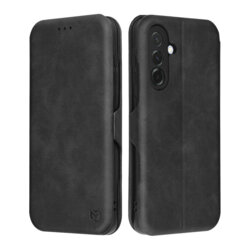 Husa 360° Samsung Galaxy A36 5G Techsuit Safe Wallet Plus, negru
