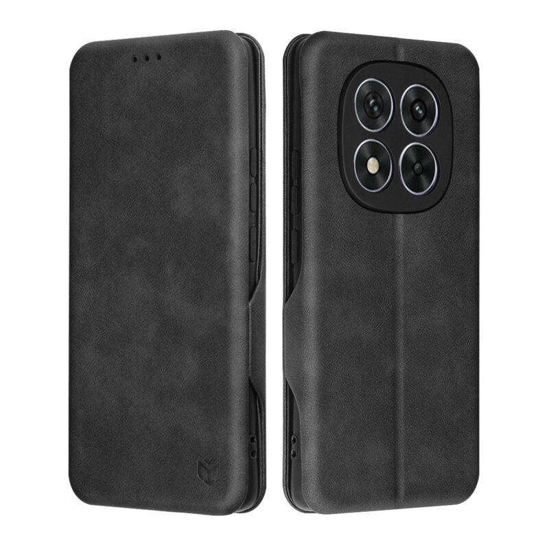 Husa 360° Xiaomi Redmi Note 14 Pro 5G Techsuit Safe Wallet Plus, negru