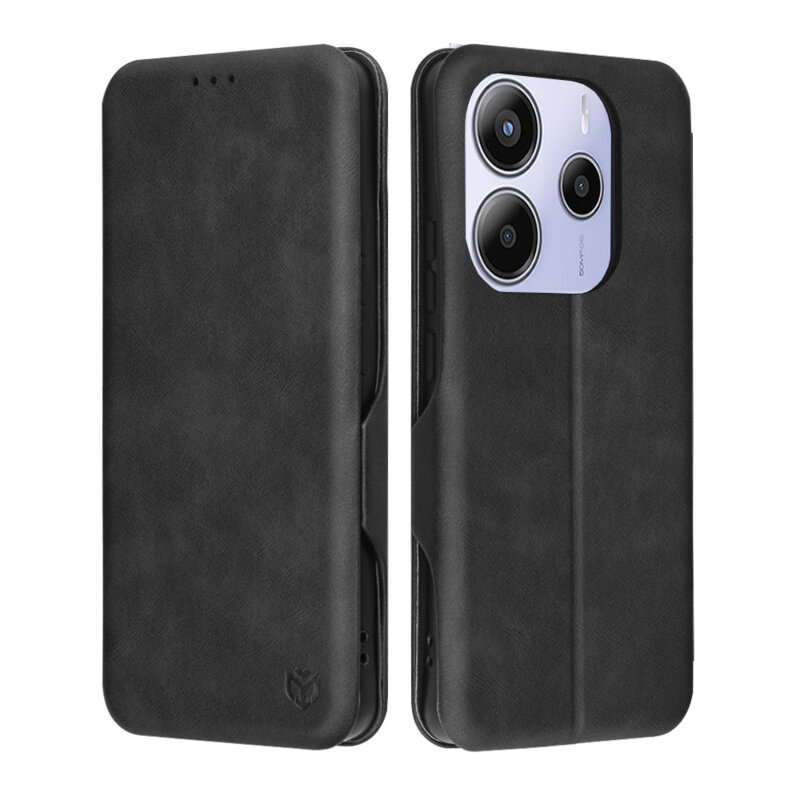 Husa 360° Xiaomi Redmi Note 14 5G Techsuit Safe Wallet Plus, negru