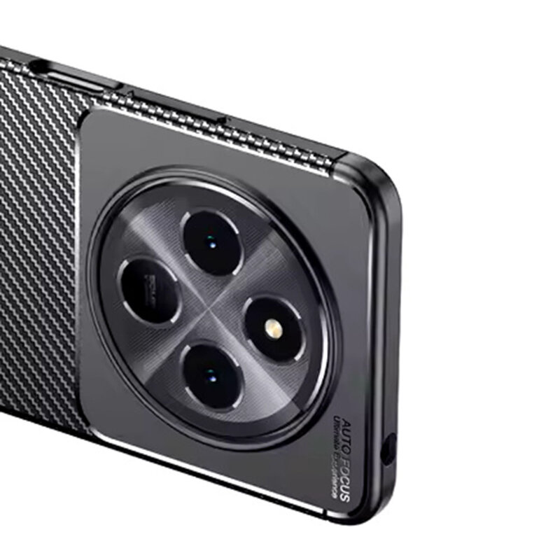 Husa Samsung Galaxy S25 Edge Techsuit CarbonFiber, negru