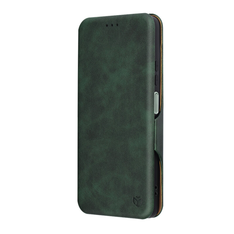 Husa 360° Motorola Moto G75 Techsuit Safe Wallet Plus, verde