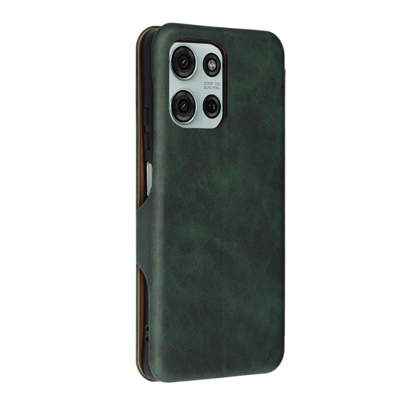 Husa 360° Motorola Moto G75 Techsuit Safe Wallet Plus, verde