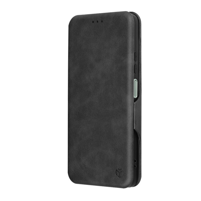 Husa 360° Motorola Moto G75 Techsuit Safe Wallet Plus, negru