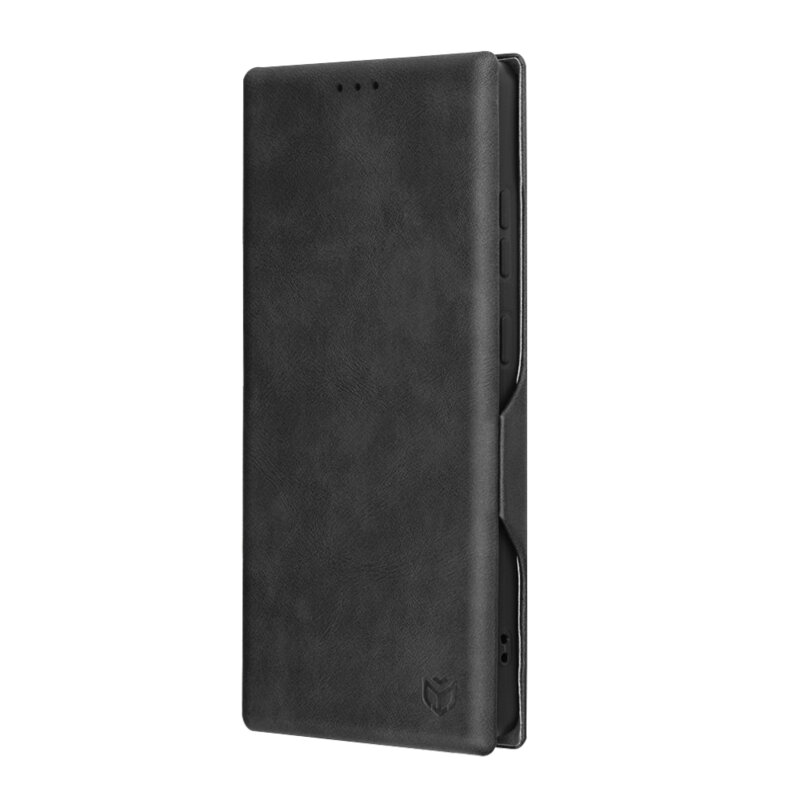 Husa 360° Samsung Galaxy S25 Ultra Techsuit Safe Wallet Plus, negru