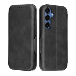 Husa 360° Samsung Galaxy S25 Techsuit Safe Wallet Plus, negru