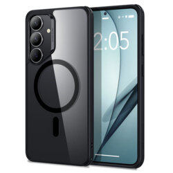 Husa Samsung Galaxy S25 Plus ESR Classic Hybrid HaloLock, negru/transparenta
