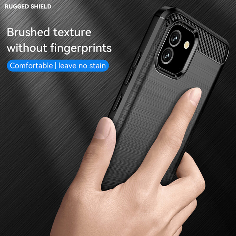 Husa Samsung Galaxy M04 Techsuit Carbon Silicone, negru