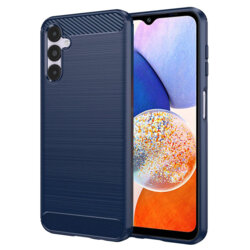 Husa Samsung Galaxy A14 5G Techsuit Carbon Silicone, albastru