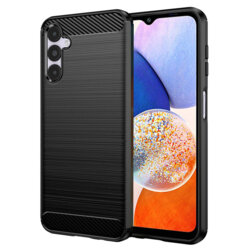 Husa Samsung Galaxy A14 5G Techsuit Carbon Silicone, negru
