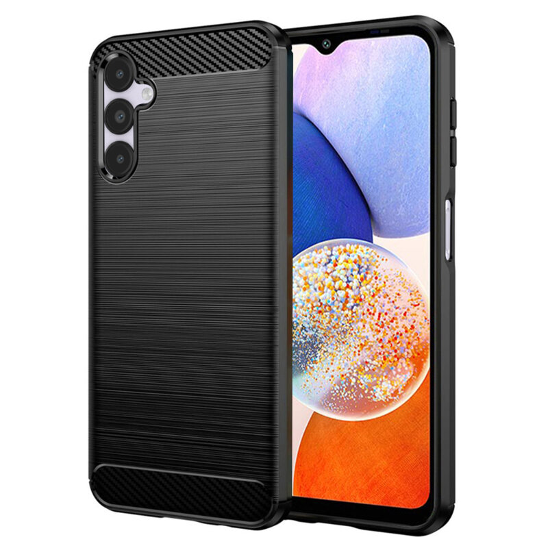 Husa Samsung Galaxy A14 5G Techsuit Carbon Silicone, negru