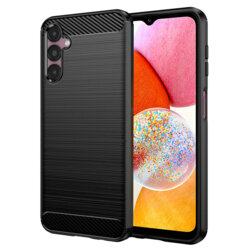 Husa Samsung Galaxy A14 4G Techsuit Carbon Silicone, negru