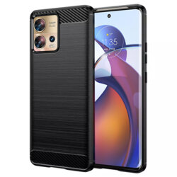 Husa Motorola Edge 30 Fusion Techsuit Carbon Silicone, negru