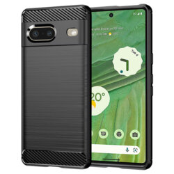 Husa Google Pixel 7 Techsuit Carbon Silicone, negru