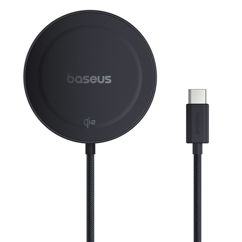 Incarcator wireless magnetic Qi2 Baseus, negru, P10273300121-02