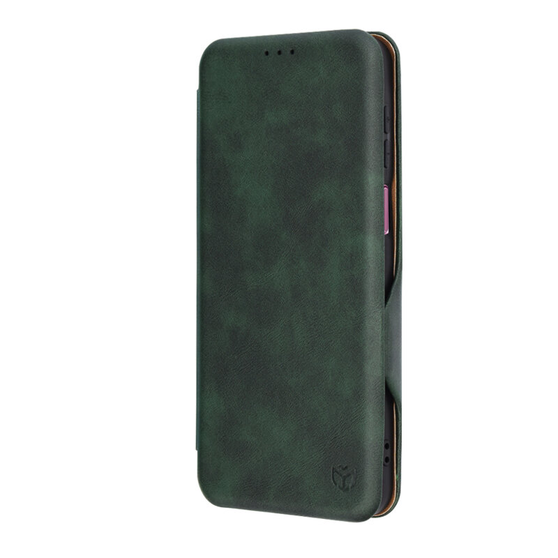 Husa 360° Motorola Moto G55 Techsuit Safe Wallet Plus, verde