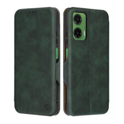 Husa 360° Motorola Moto G35 Techsuit Safe Wallet Plus, verde