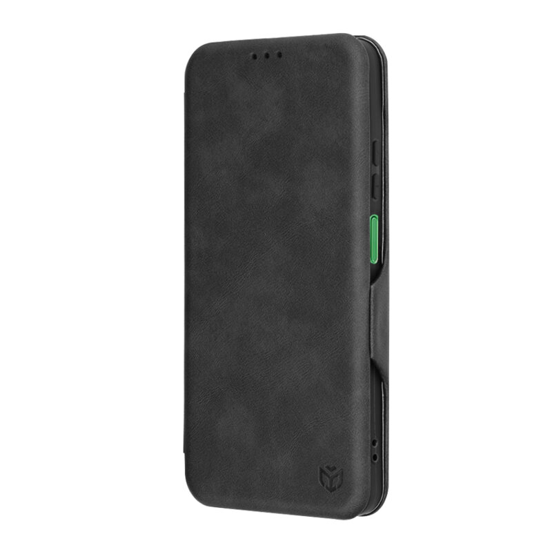 Husa 360° Motorola Moto G35 Techsuit Safe Wallet Plus, negru