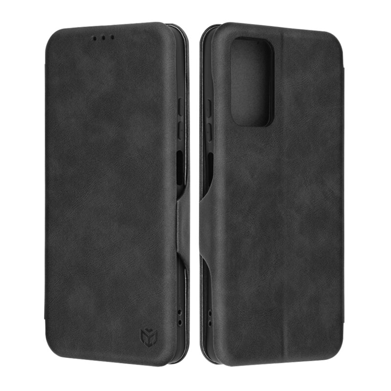 Husa 360° Motorola Moto G35 Techsuit Safe Wallet Plus, negru