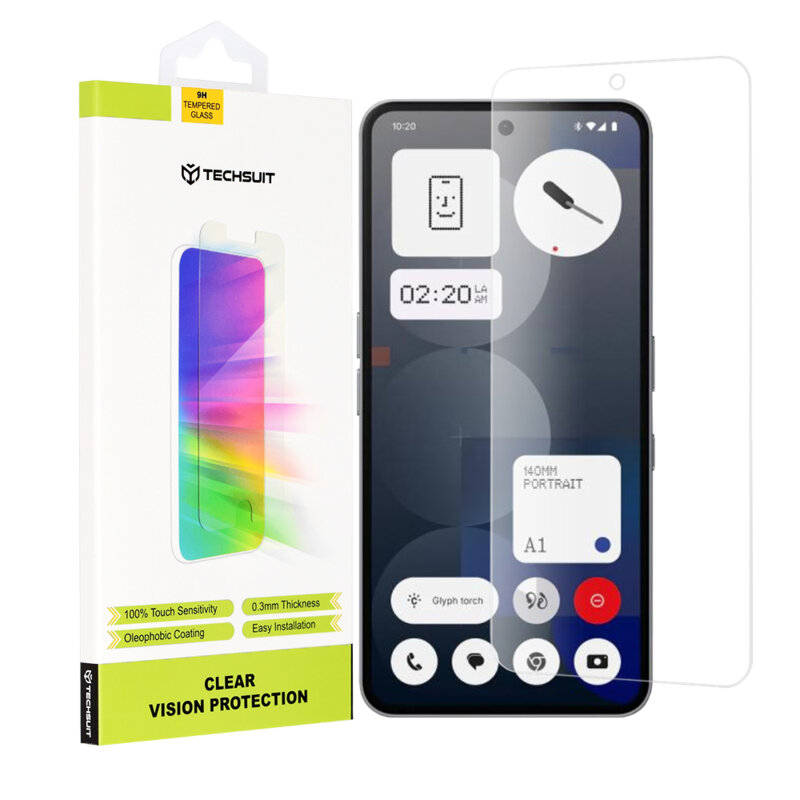 Folie sticla Nothing Phone (3a) Pro Techsuit Clear Vision Glass, transparenta