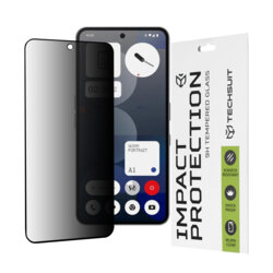 Folie sticla Nothing Phone (3a) Pro Techsuit 111D Privacy Full Glue, negru