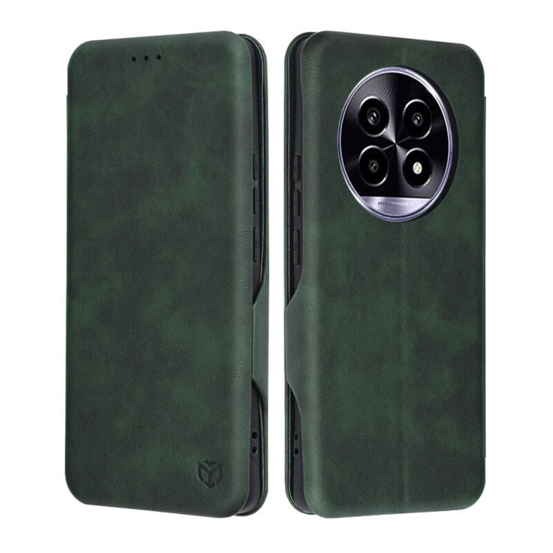 Husa 360° Realme 13 Pro Techsuit Safe Wallet Plus, verde
