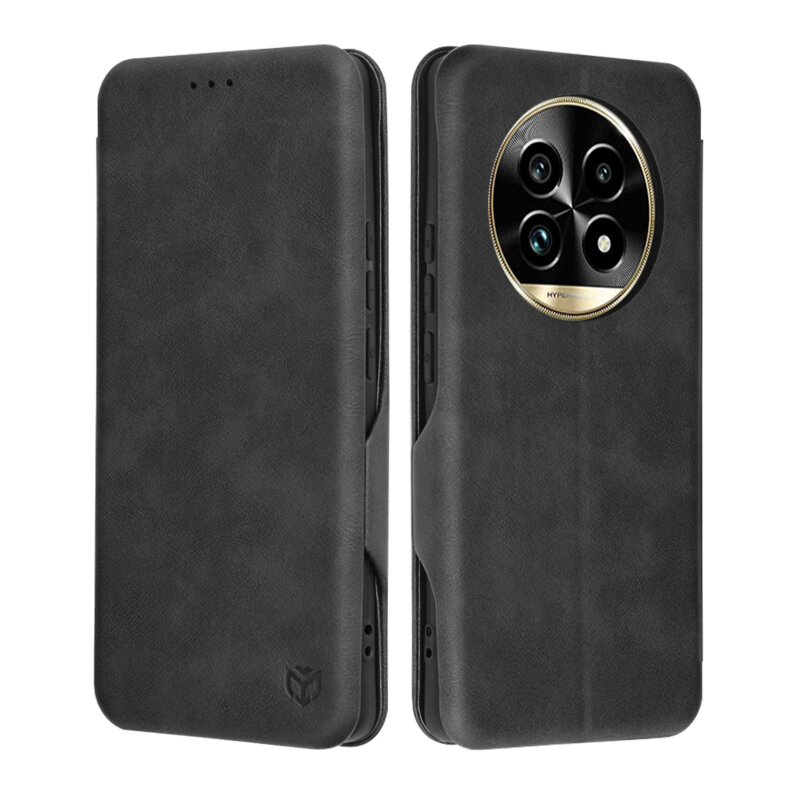 Husa 360° Realme 13 Pro+ Techsuit Safe Wallet Plus, negru