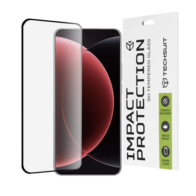 Folie sticla Xiaomi 15 Ultra Techsuit 111D Full Glue Full Cover, negru