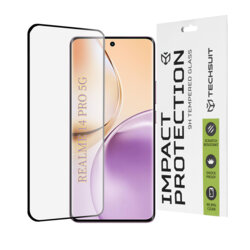 Folie sticla Realme 14 Pro Techsuit 111D Full Glue Full Cover, negru