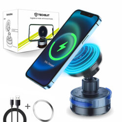 Suport auto MagSafe cu incarcare wireless pentru telefon 15W Techsuit HOLD253
