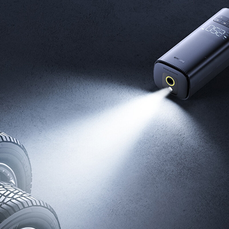 Mini compresor auto portabil display digital Baseus, negru