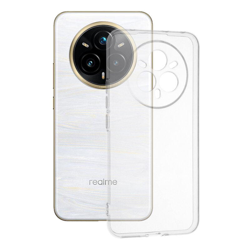 Husa Realme 14 Pro+ Techsuit Clear Silicone, transparenta