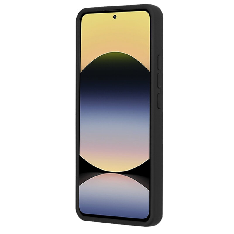 Husa Xiaomi Redmi Note 14 4G (Regional) Techsuit Glinth cu inel suport stand magnetic, negru