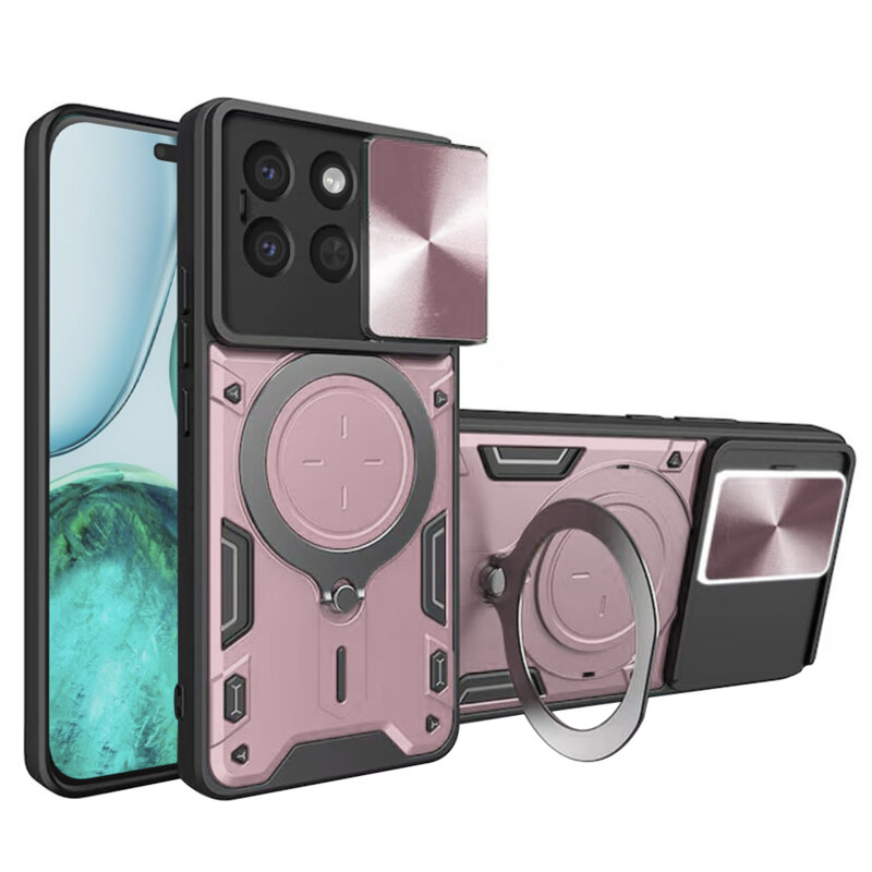 Husa Honor X8c Techsuit CamGuard Pro, roz auriu