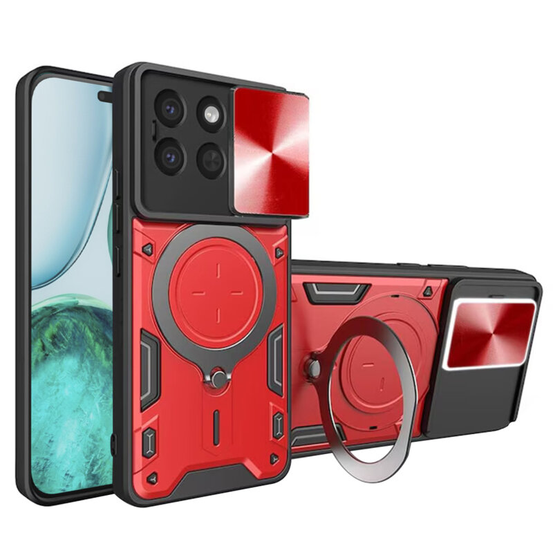 Husa Honor X8c Techsuit CamGuard Pro, rosu