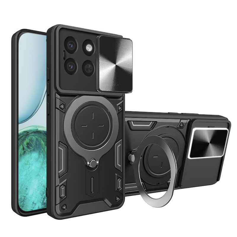 Husa Honor X8c Techsuit CamGuard Pro, negru