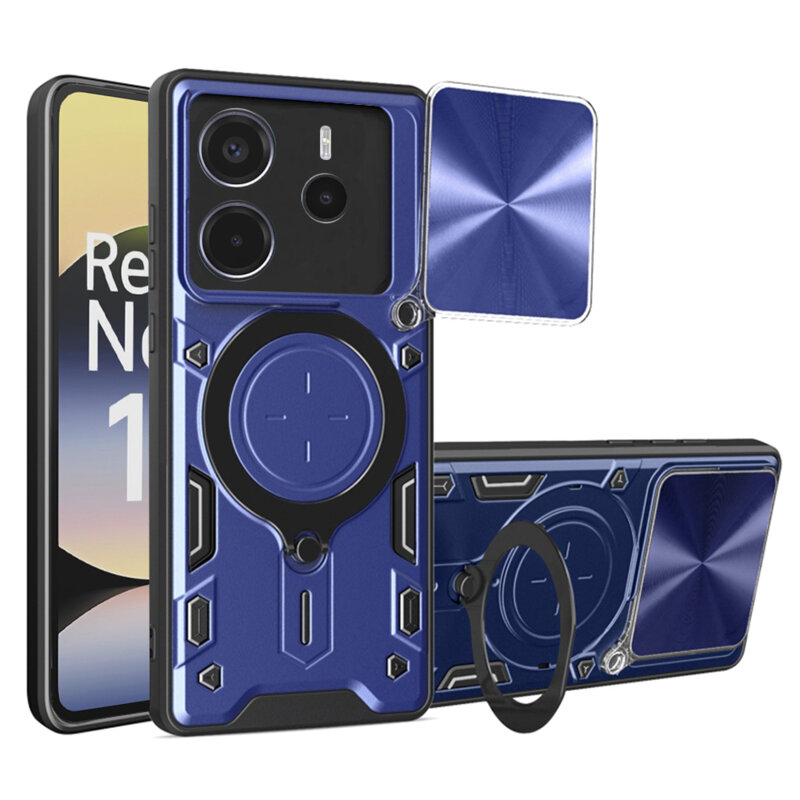 Husa Xiaomi Redmi Note 14 4G (Standard) Techsuit CamGuard Pro, albastru