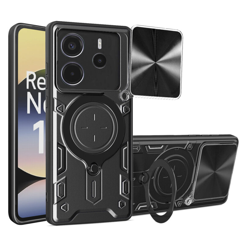 Husa Xiaomi Redmi Note 14 4G (Standard) Techsuit CamGuard Pro, negru