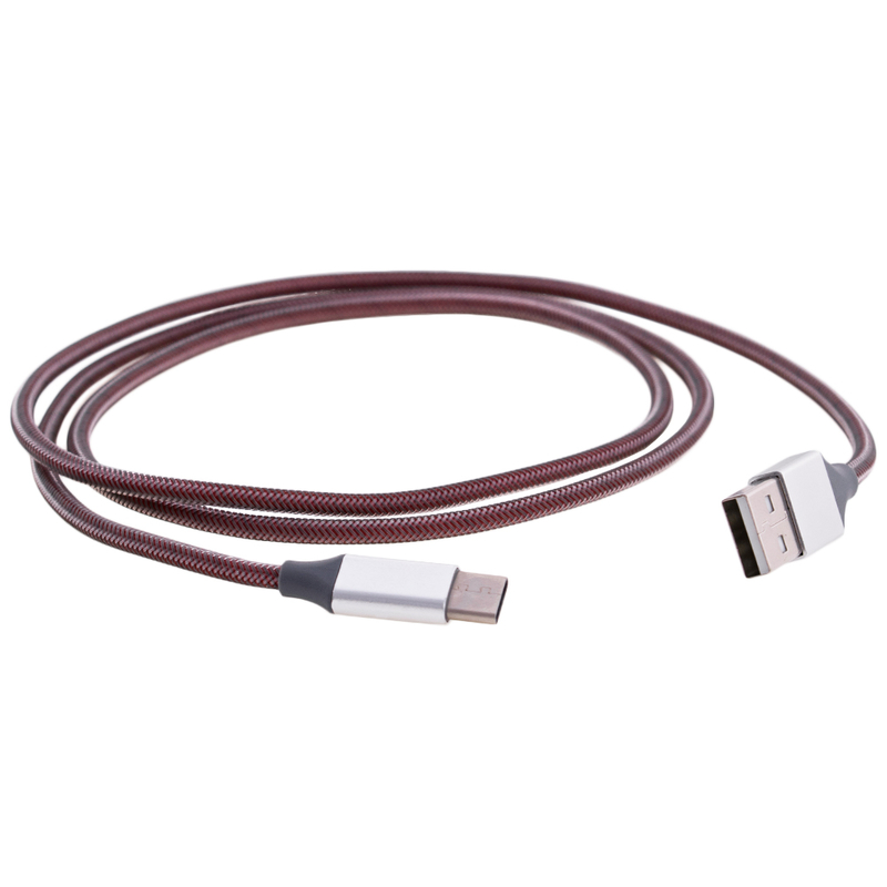 Cablu de date Metal Type USB 3.0 -USB-C - Rosu